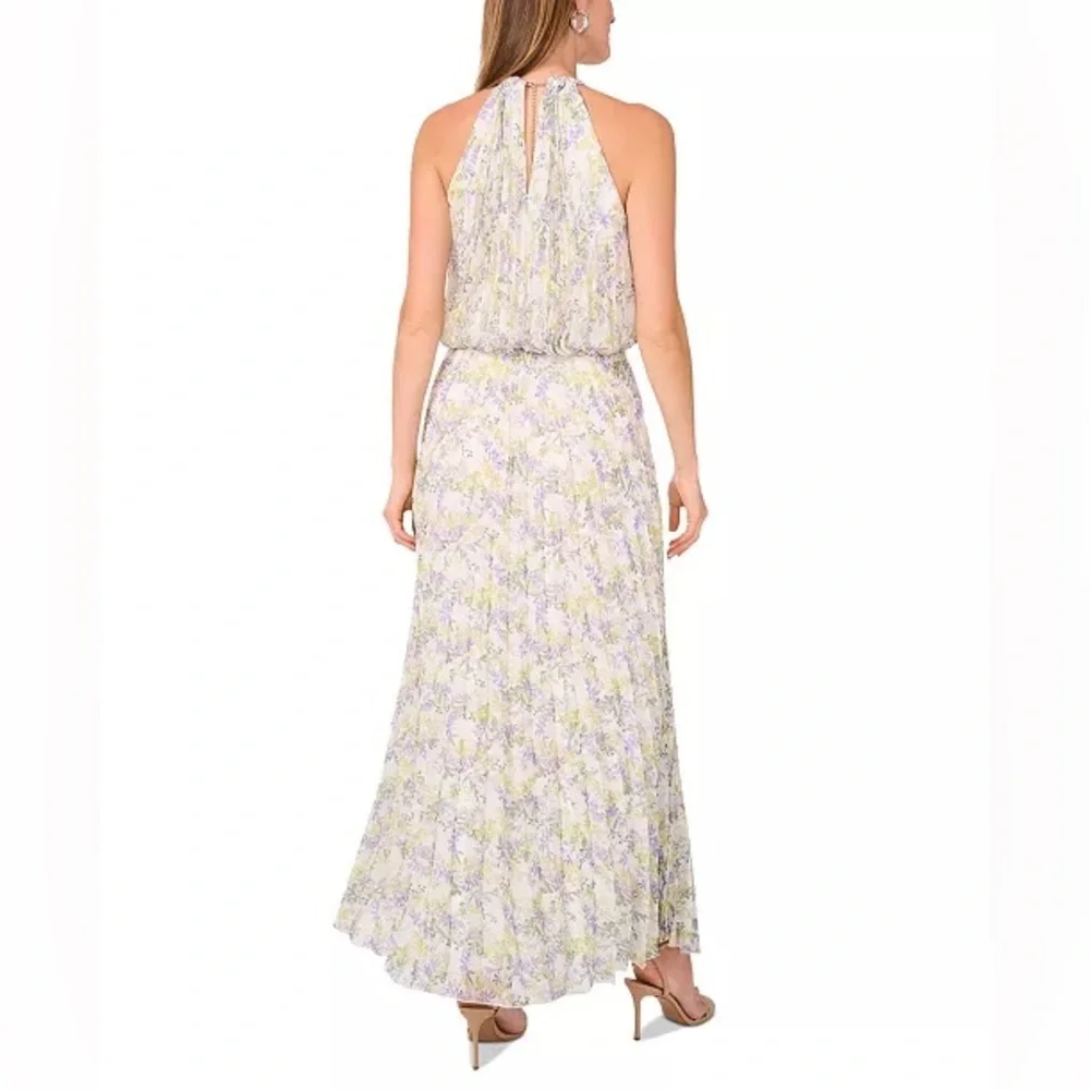 MSK
Women's Bloused-Waist Pleated Floral-Print Dress - Picture 4 of 8